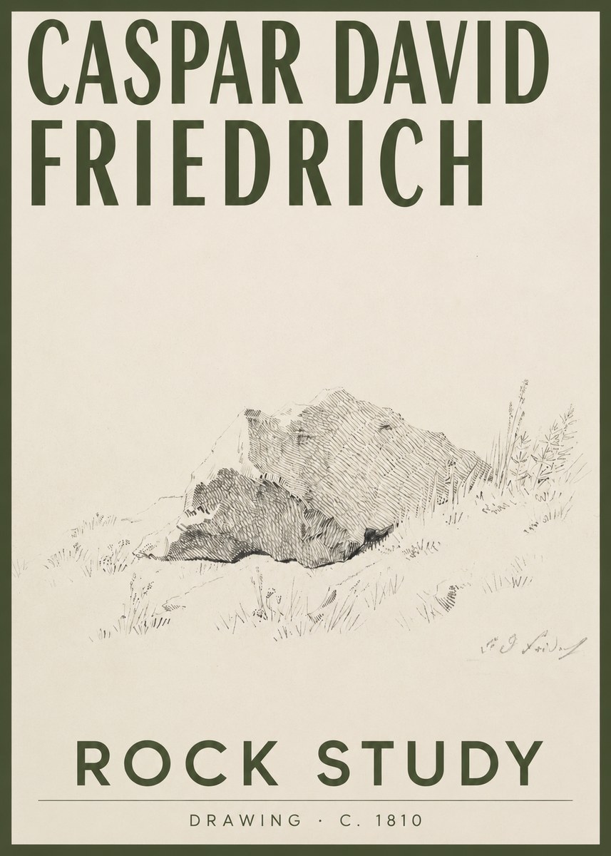 Caspar David Friedrich Rock Study No2 - Poszter