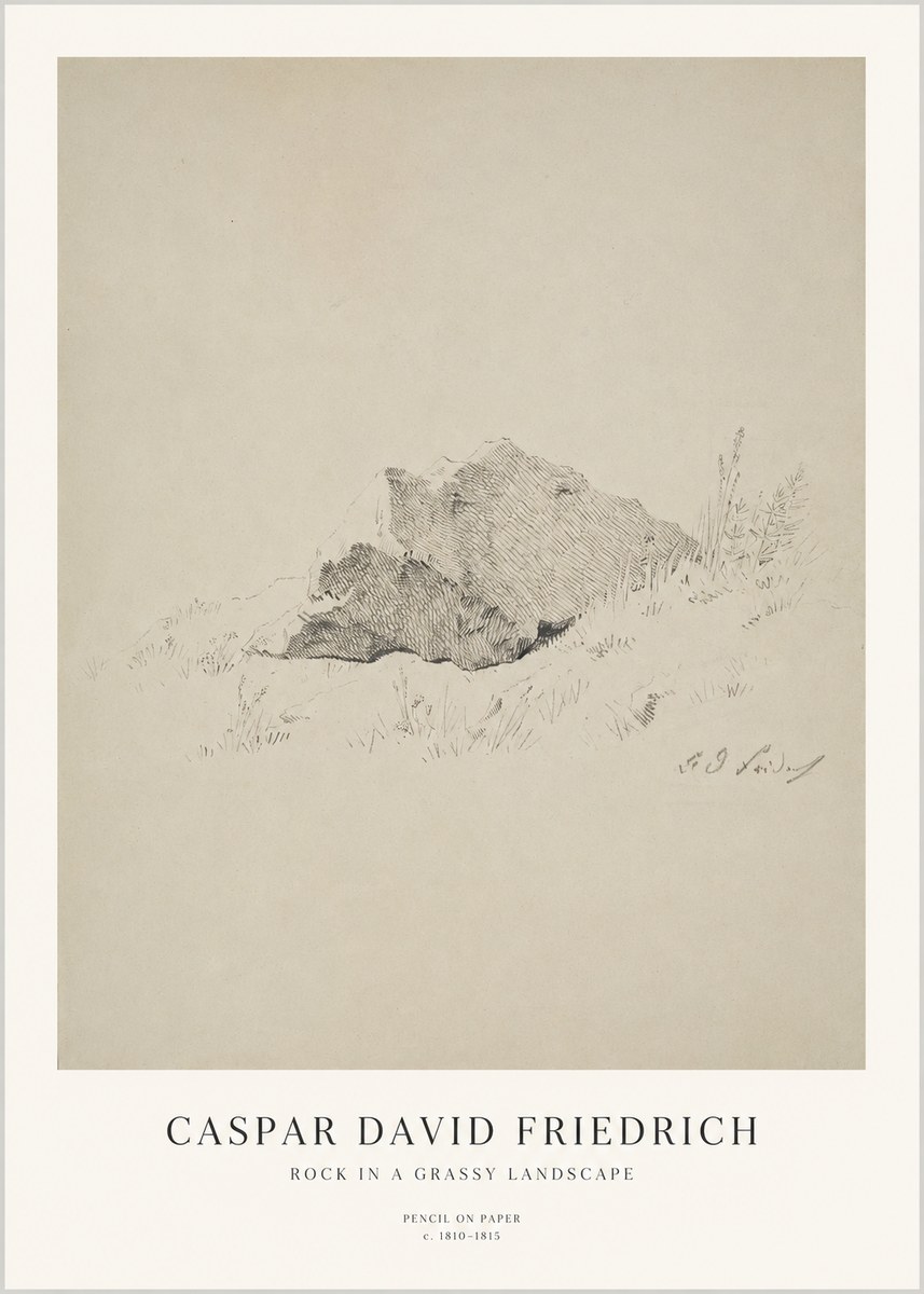 Caspar David Friedrich Rock Study No3 - Poszter