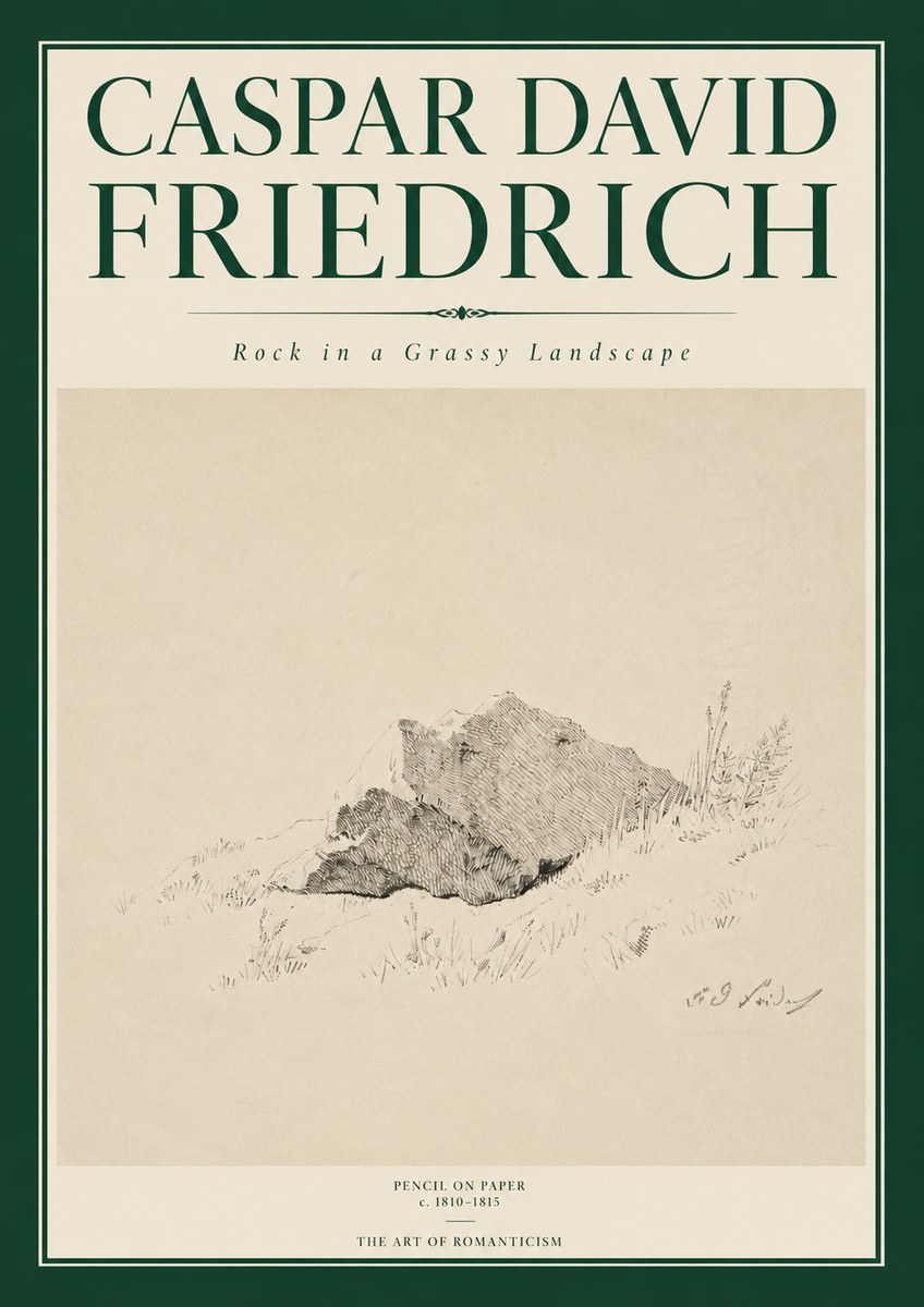 Caspar David Friedrich Rock Study No6 - Poszter