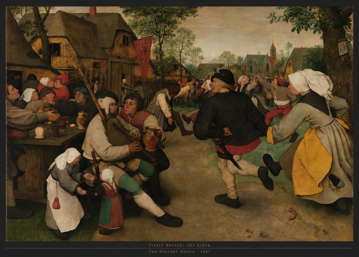 Pieter Bruegel The Peasant Dance II No5 - Poszter