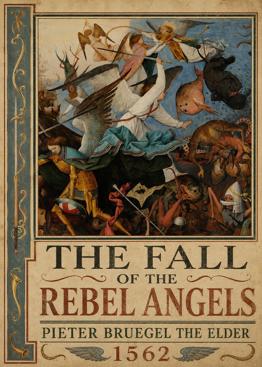 Pieter Bruegel The Fall of the Rebel Angels IV No2 - Poszter