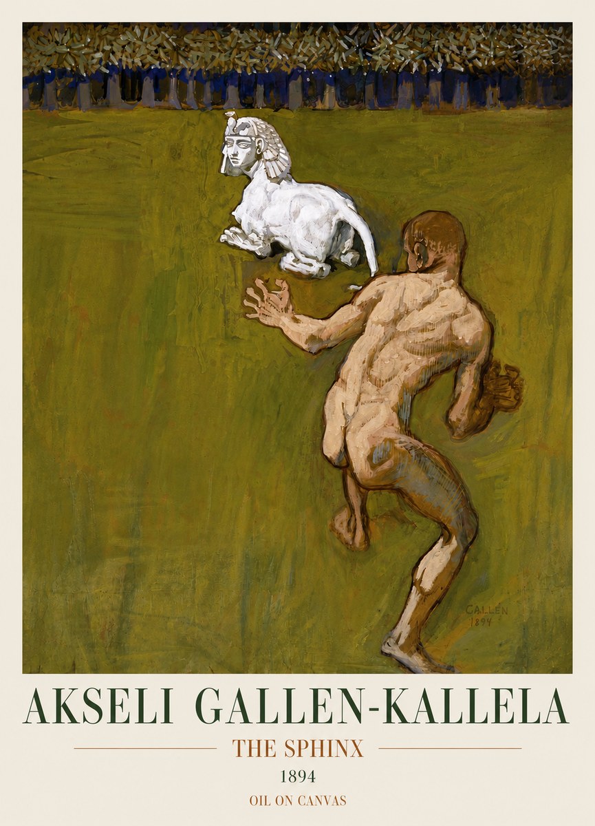 Akseli Gallen-Kallela Väinämöinen's Kantele No4 - Poszter
