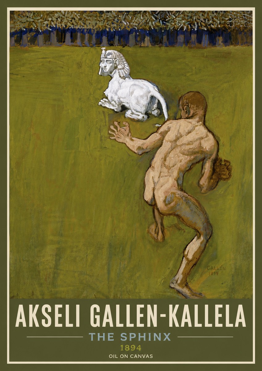 Akseli Gallen-Kallela Väinämöinen's Kantele No5 - Poszter