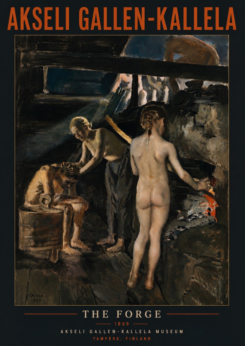 Akseli Gallen-Kallela The Forge No5 - Poszter