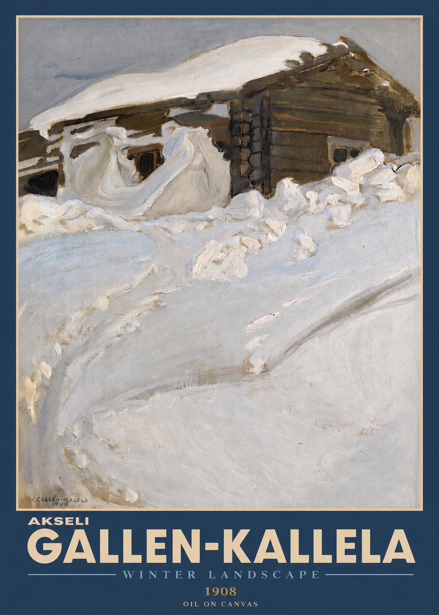 Akseli Gallen-Kallela Winter Landscape II No2 - Poszter