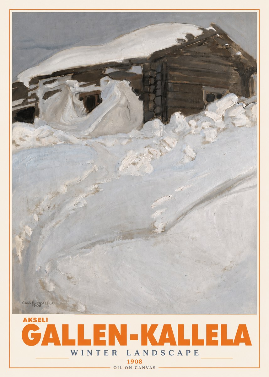 Akseli Gallen-Kallela Winter Landscape II No3 - Poszter