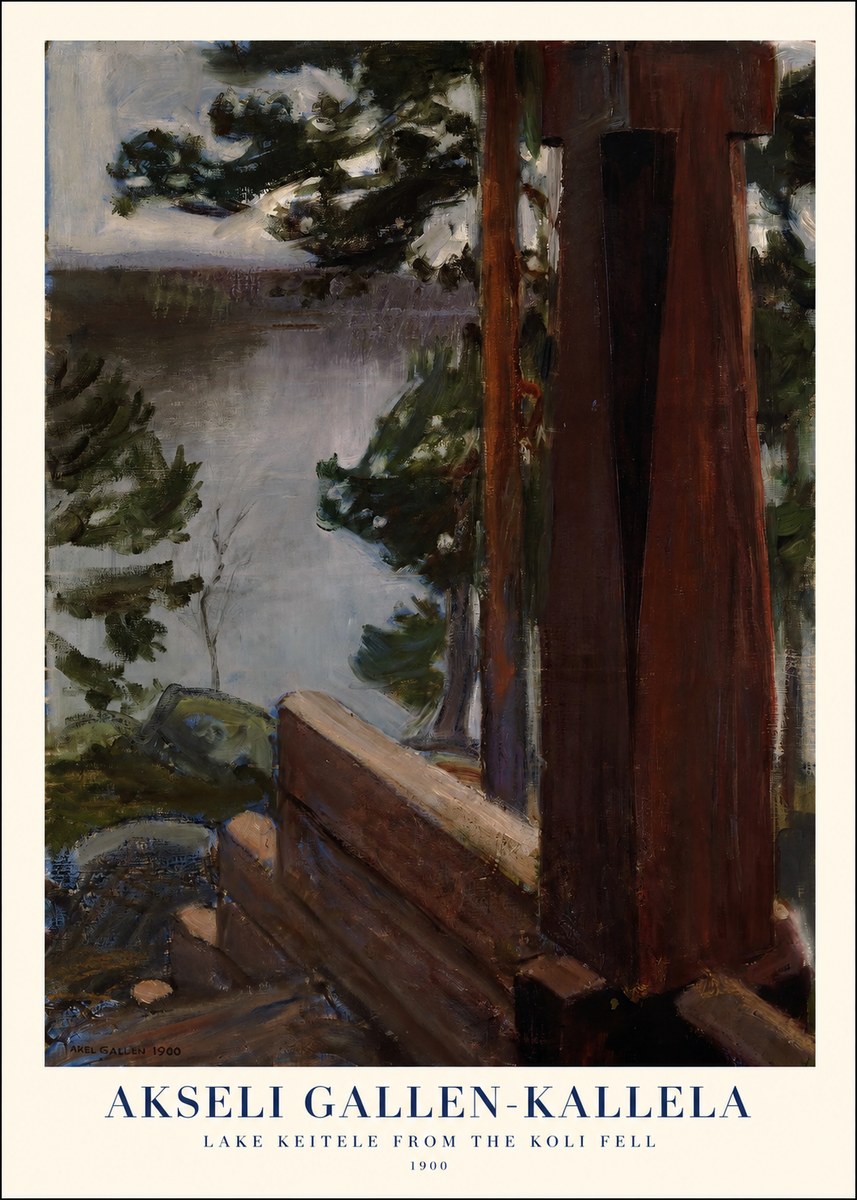 Akseli Gallen-Kallela Lake Keitele from the Koli Fell No1 - Poszter