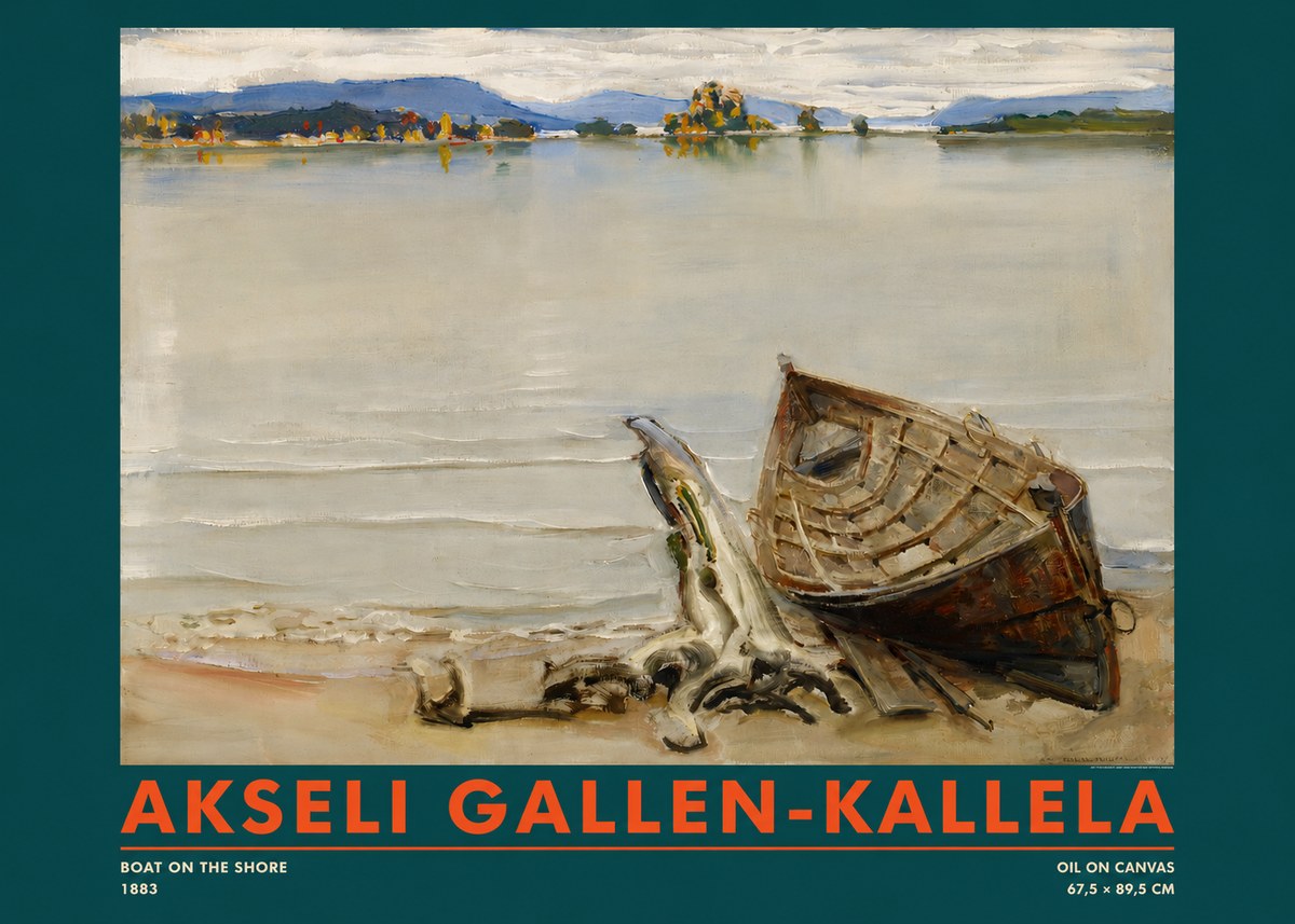 Akseli Gallen-Kallela Boat on the Shore No2 - Poszter