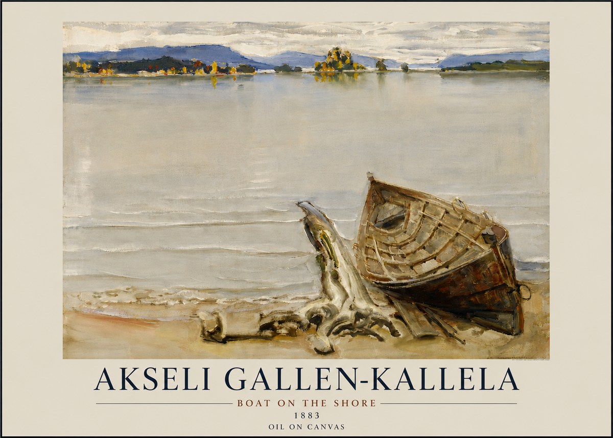 Akseli Gallen-Kallela Boat on the Shore No3 - Poszter