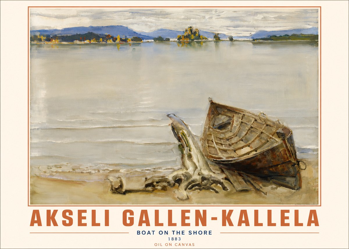 Akseli Gallen-Kallela Boat on the Shore No4 - Poszter
