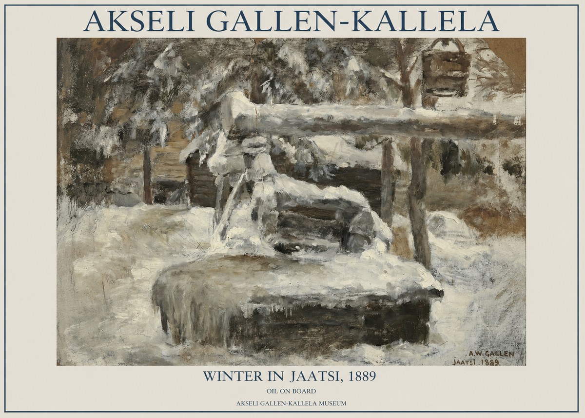 Akseli Gallen-Kallela Winter in Jaatsi, 1889 No1 - Poszter