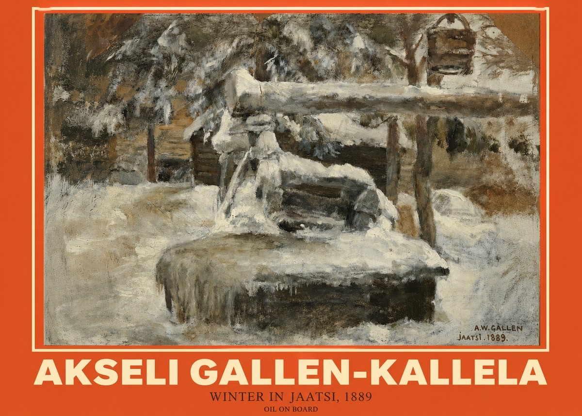 Akseli Gallen-Kallela Winter in Jaatsi, 1889 No2 - Poszter