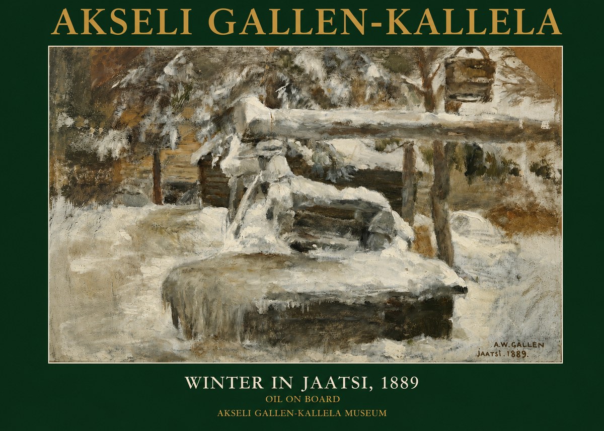 Akseli Gallen-Kallela Winter in Jaatsi, 1889 No3 - Poszter