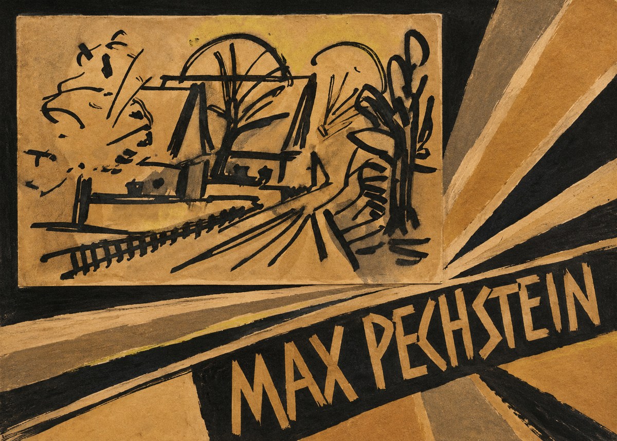 Max Pechstein Abstract Village Landscape No4 - Poszter