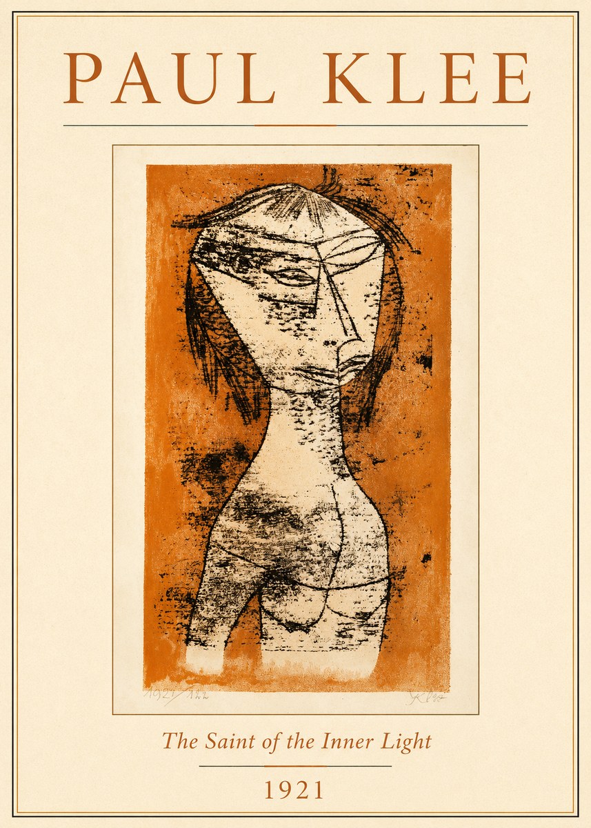 Paul Klee Die Heilige Vom Innern Licht No4 - Poszter