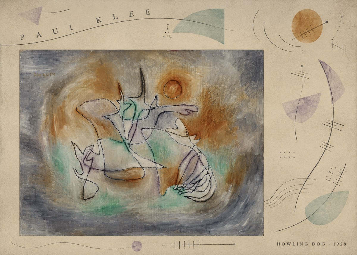 Paul Klee Howling Dog No6 - Poszter