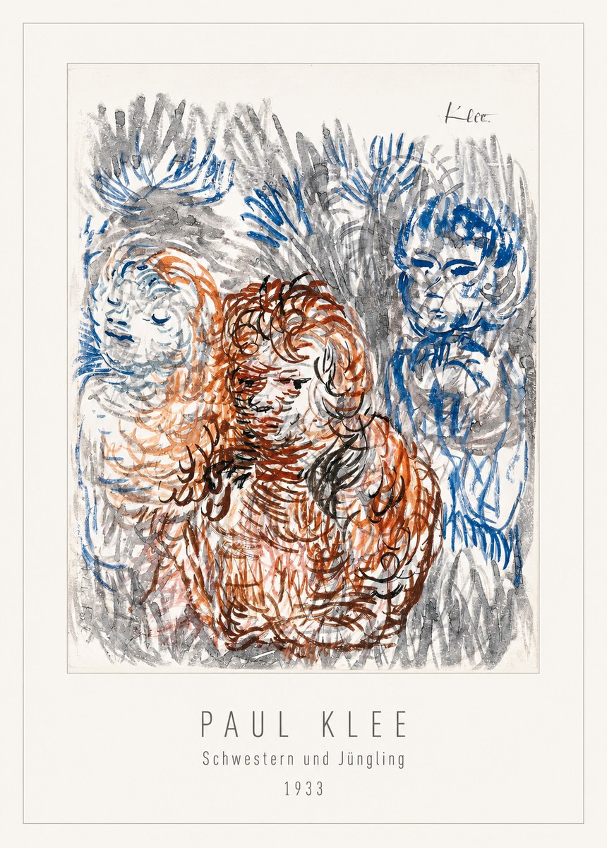 Paul Klee Schwestern Und Jüngling No2 - Poszter