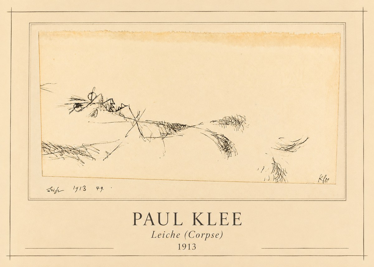 Paul Klee Leiche (Corpse) No1 - Poszter