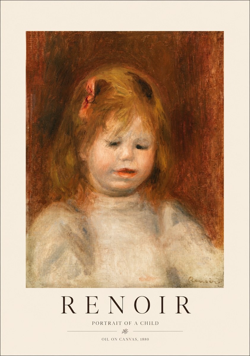Renoir Portrait of a Child I No1 - Poszter