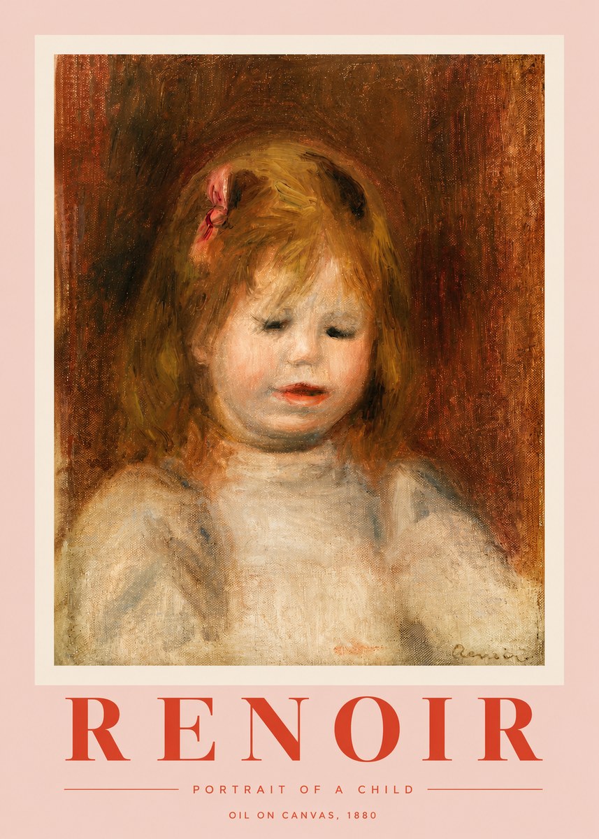 Renoir Portrait of a Child I No2 - Poszter