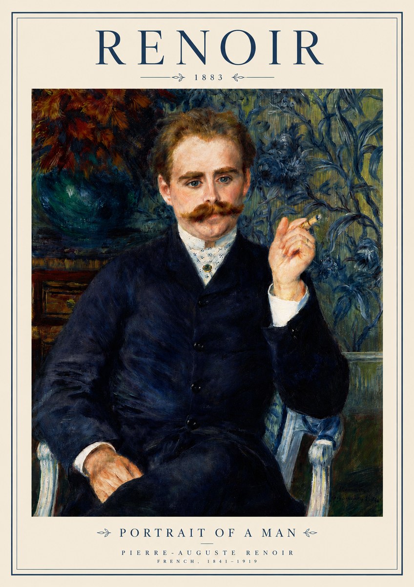Renoir Portrait of a Man I No3 - Poszter