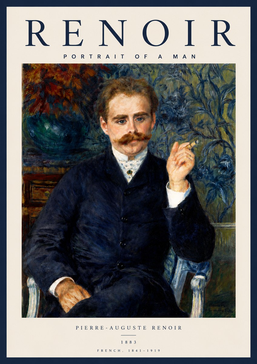 Renoir Portrait of a Man I No4 - Poszter