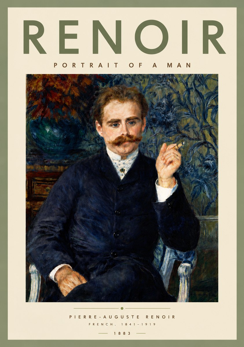 Renoir Portrait of a Man No5 - Poszter