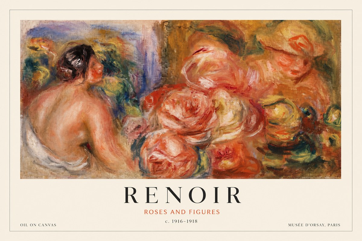 Renoir Roses and Figures No1 - Poszter