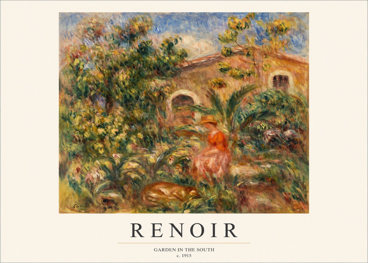 Renoir Garden in the South No1 - Poszter