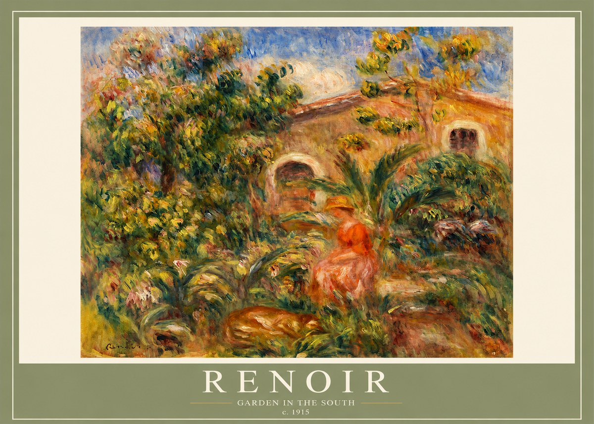 Renoir Garden in the South No2 - Poszter
