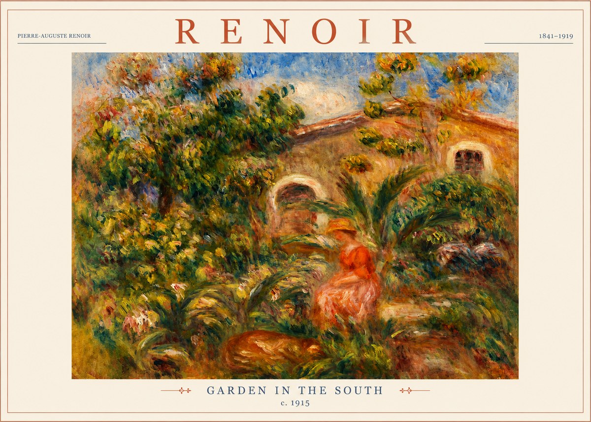 Renoir Garden in the South No3 - Poszter