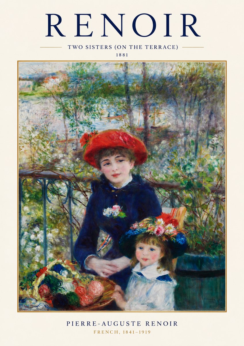 Renoir Two Sisters (on the Terrace) No1 - Poszter
