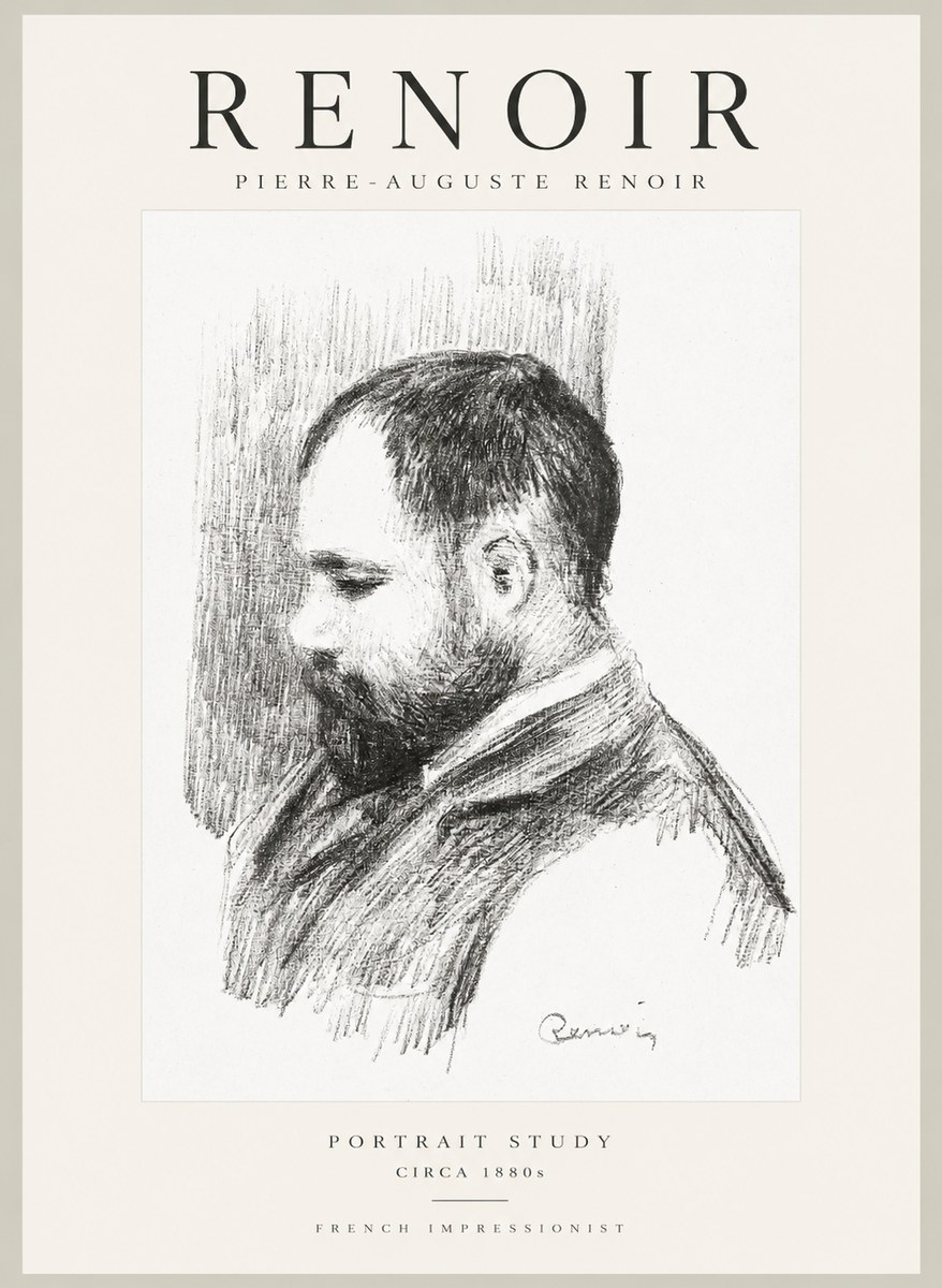 Renoir Portrait Study I No1 - Poszter