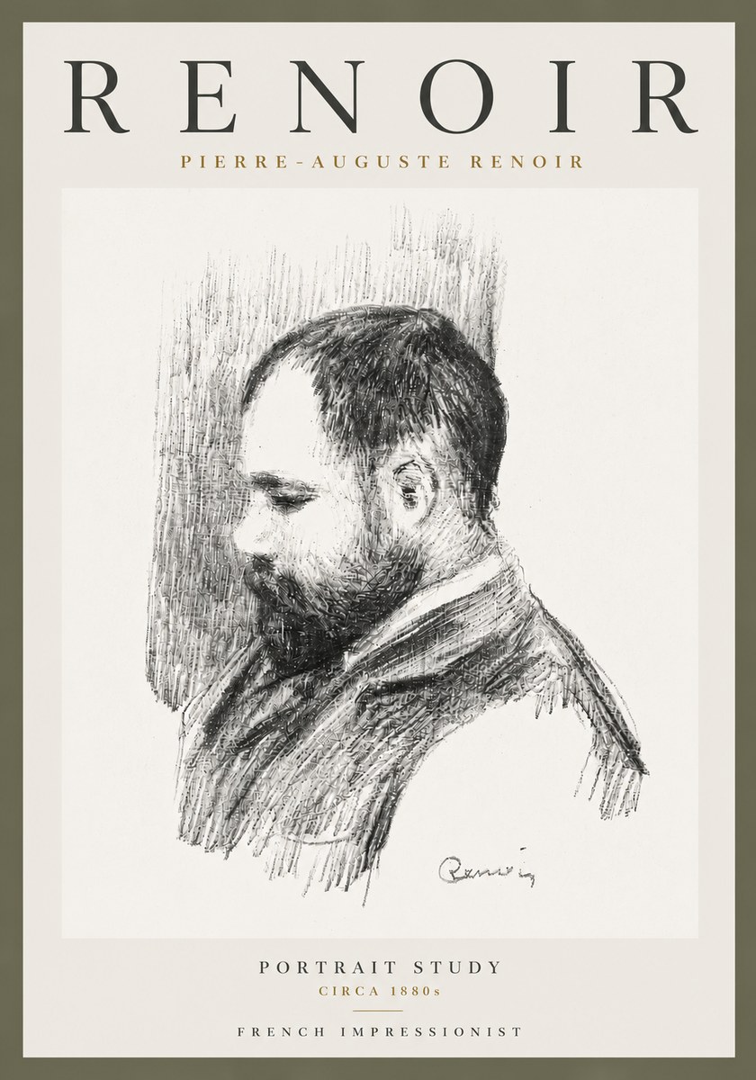 Renoir Portrait Study I No5 - Poszter