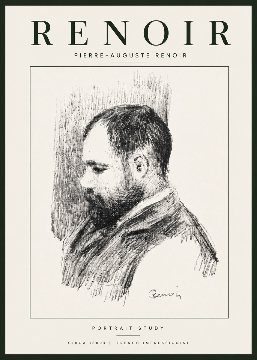 Renoir Portrait Study I No6 - Poszter