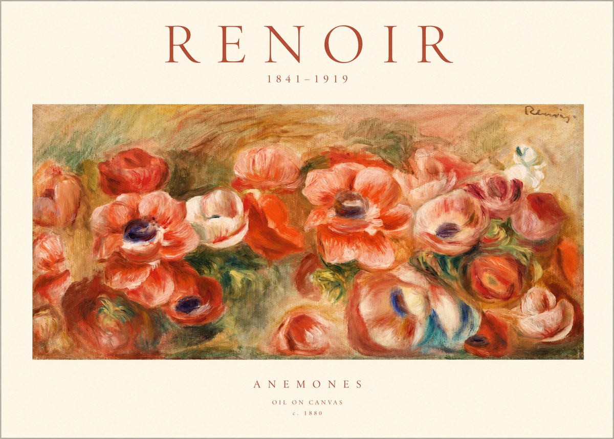 Renoir Anemones No1 - Poszter