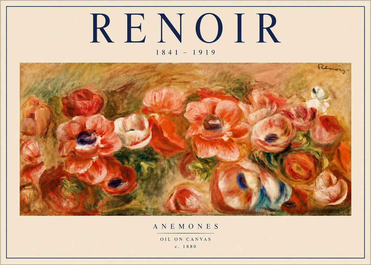Renoir Anemones No3 - Poszter