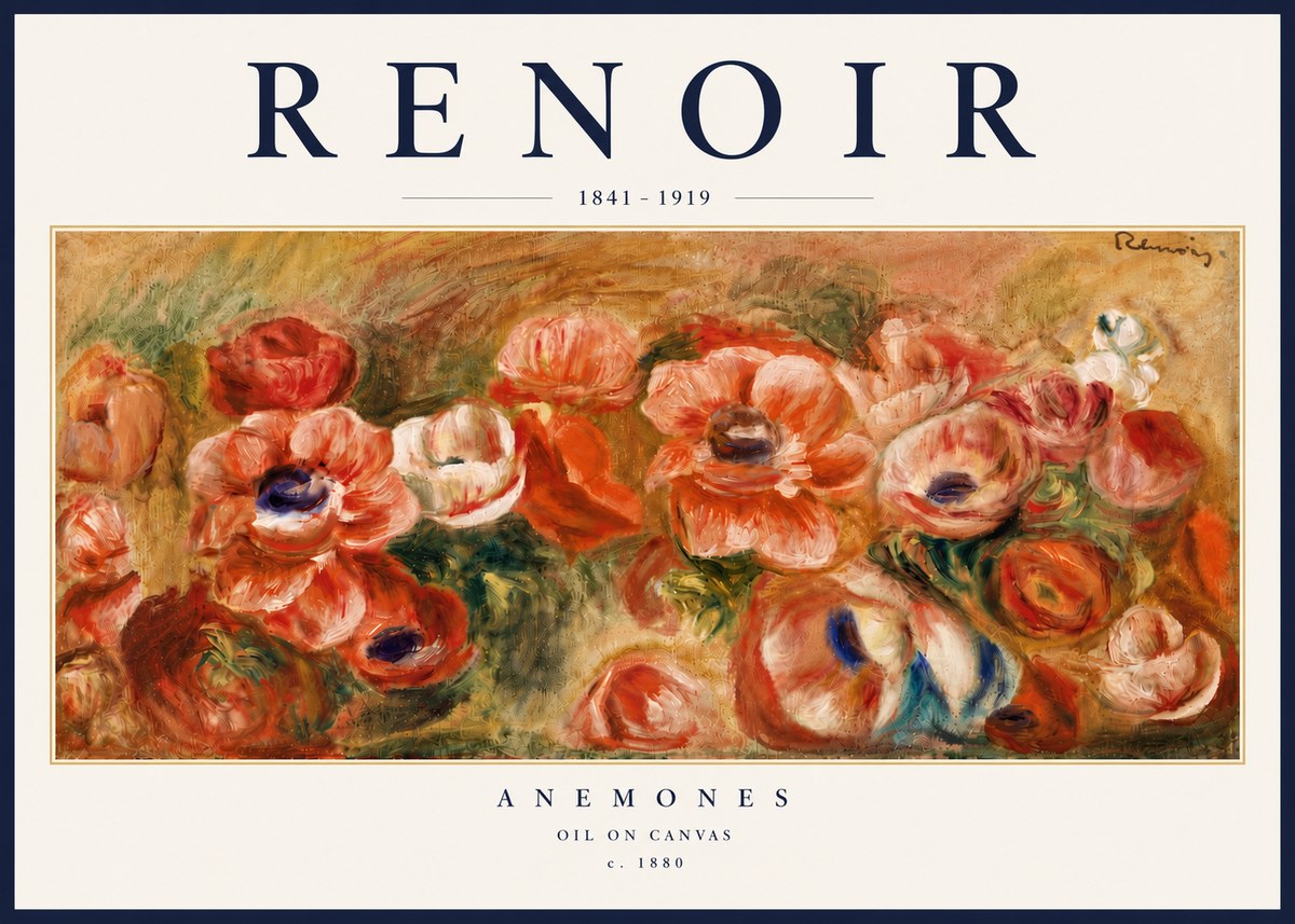 Renoir Anemones No6 - Poszter