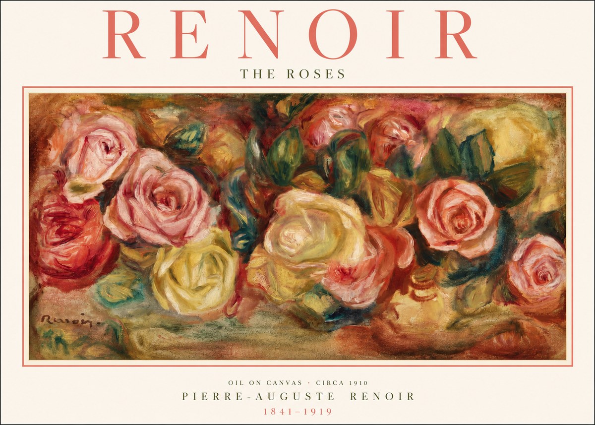 Renoir The Roses No2 - Poszter
