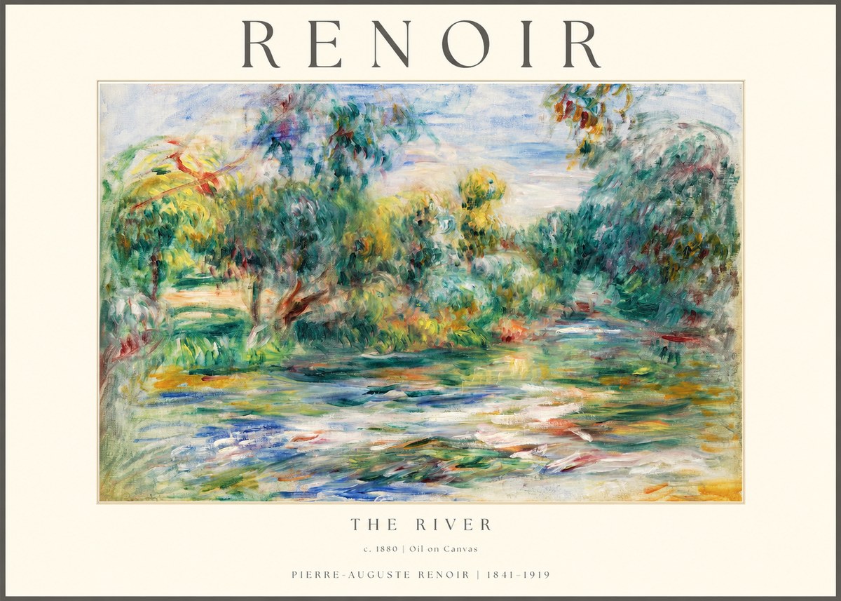 Renoir The River No1 - Poszter