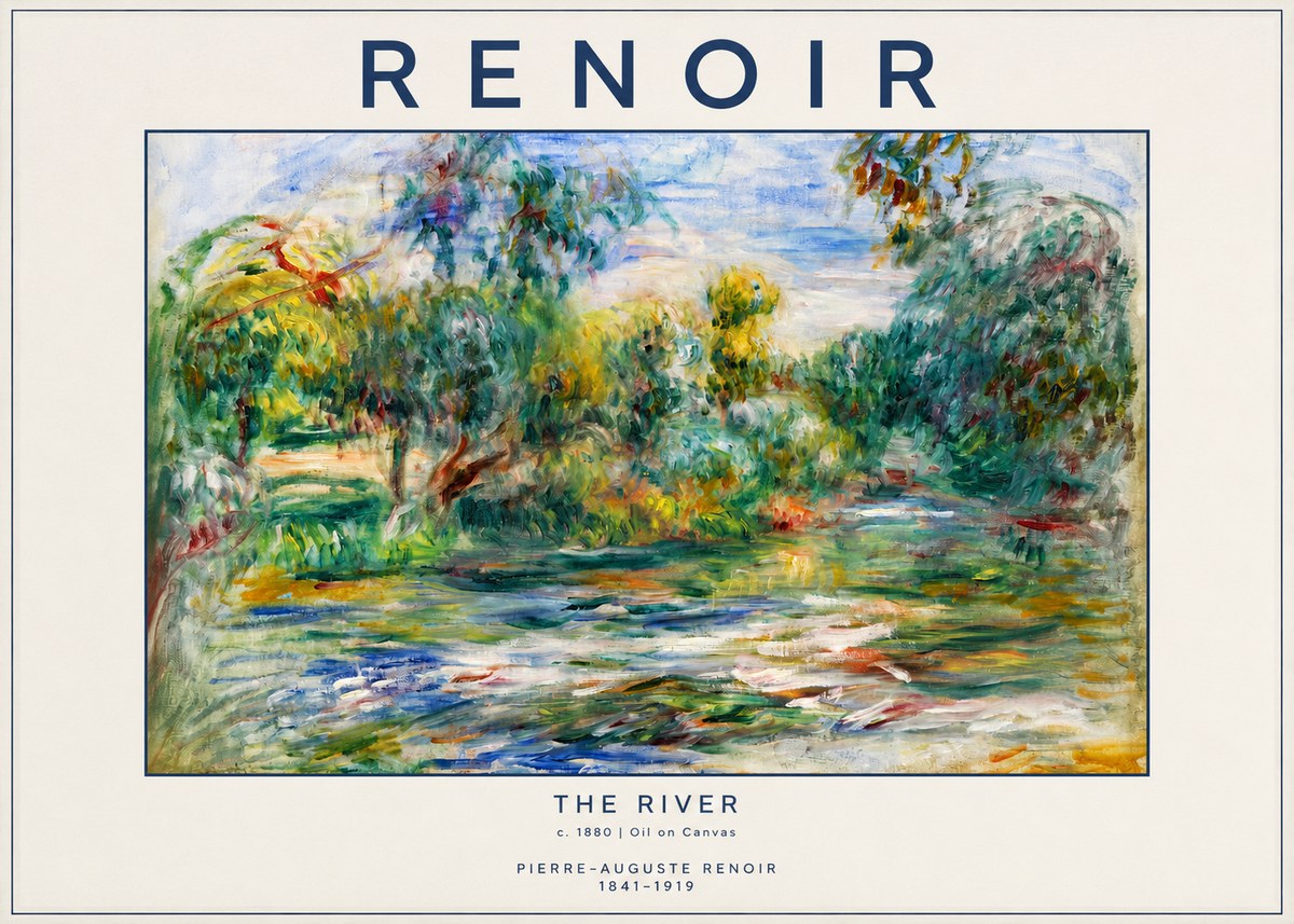Renoir The River No2 - Poszter
