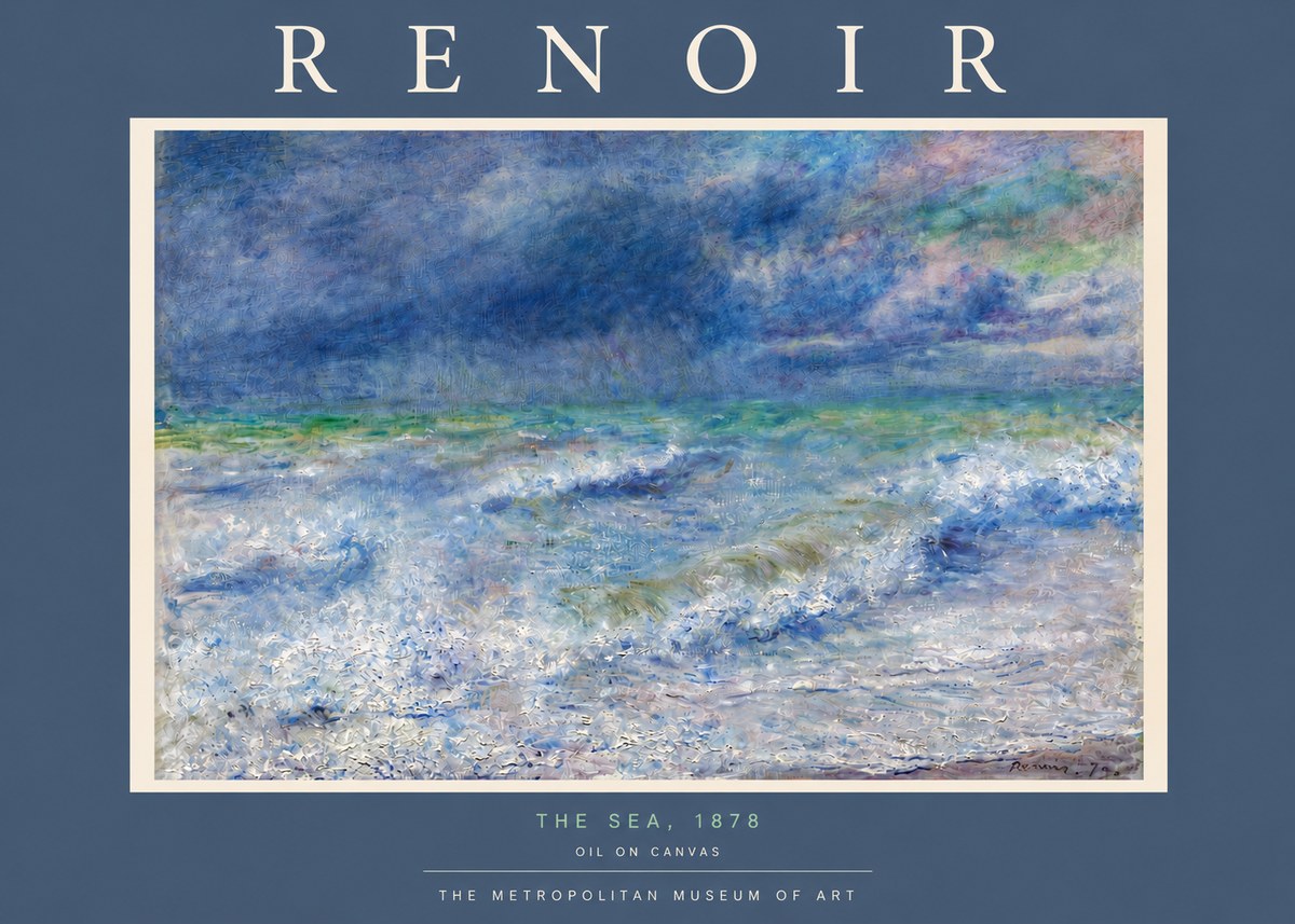 Renoir The Sea No5 - Poszter