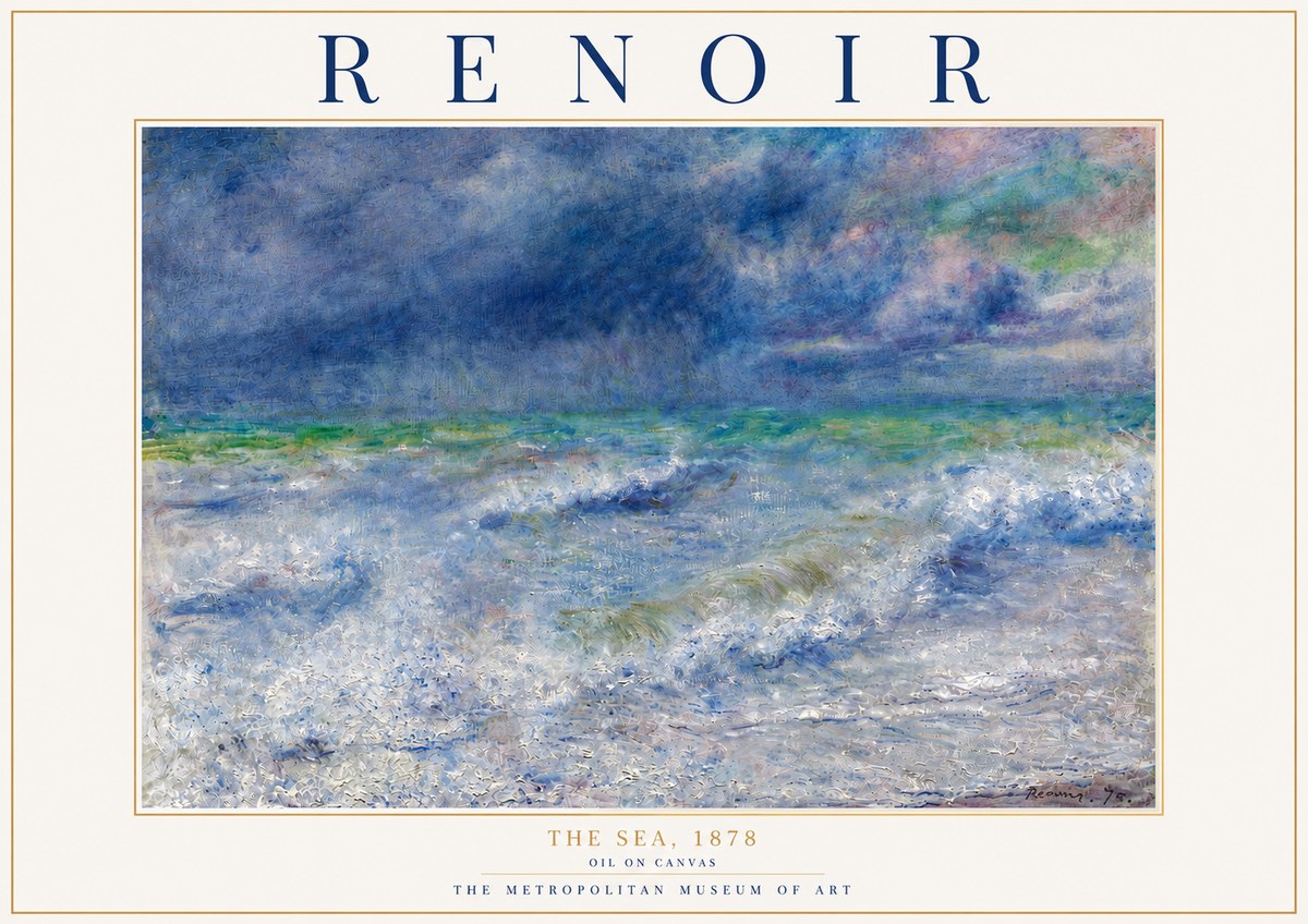 Renoir The Sea No6 - Poszter
