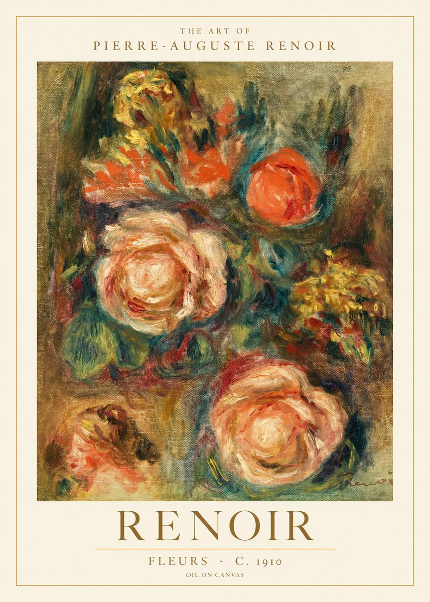 Renoir Fleurs No1 - Poszter