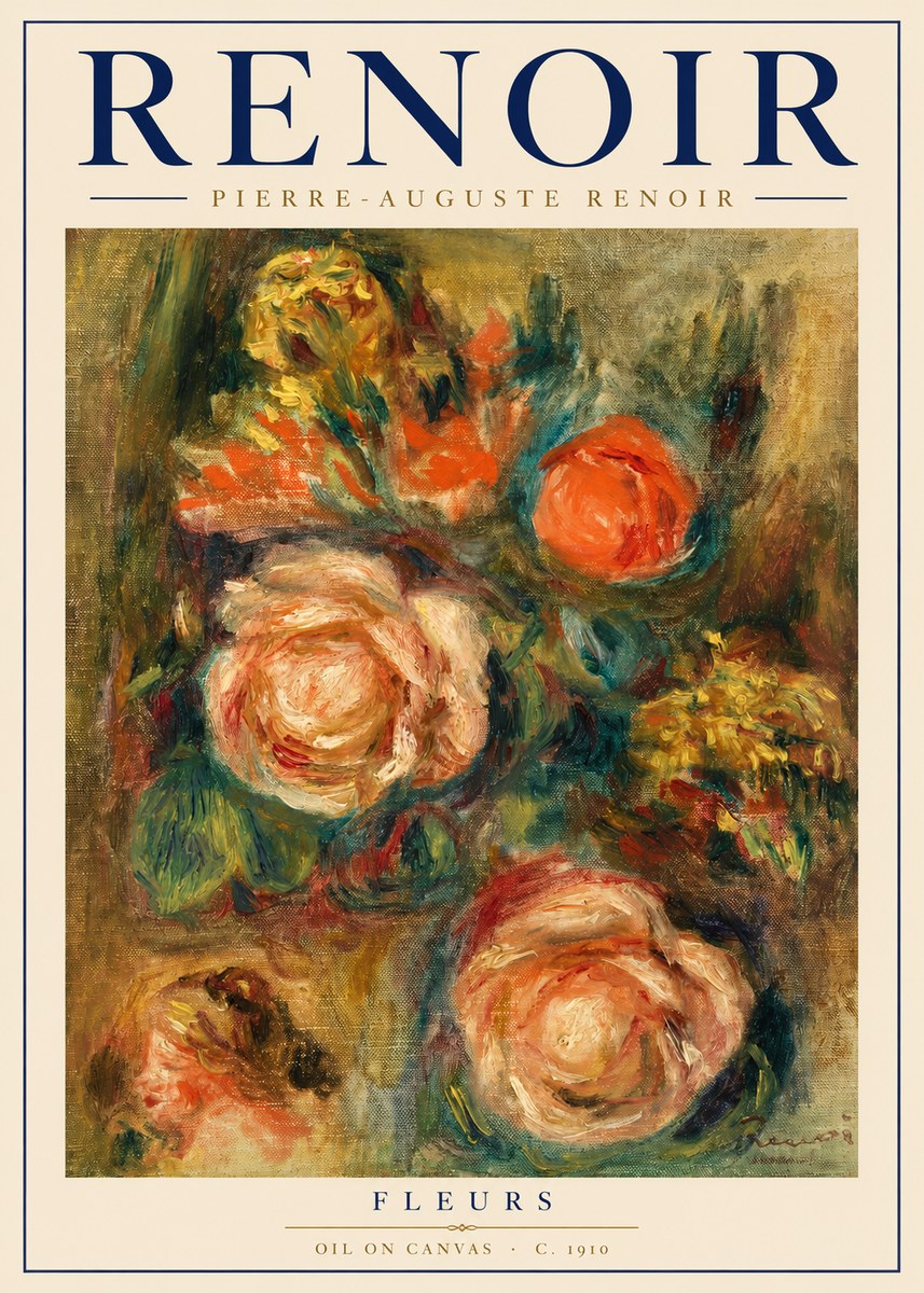 Renoir Fleurs No3 - Poszter