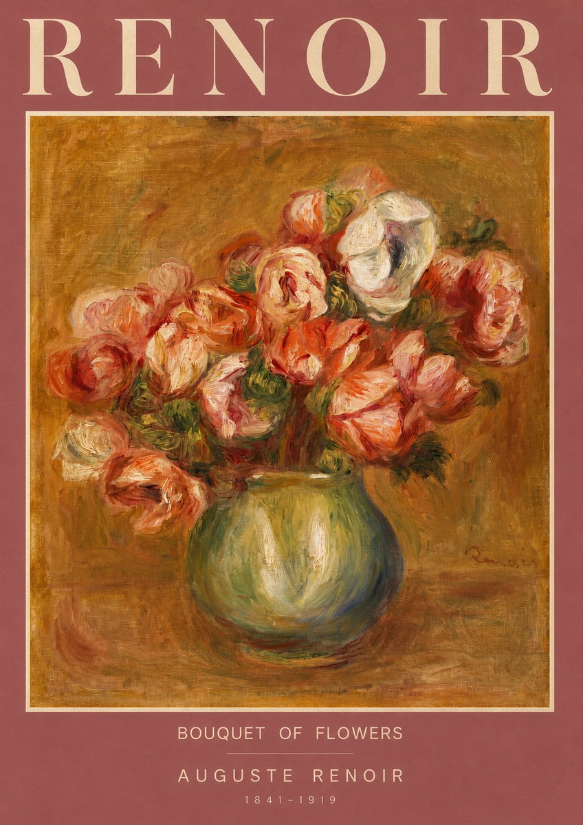 Renoir Bouquet of Flowers I No2 - Poszter