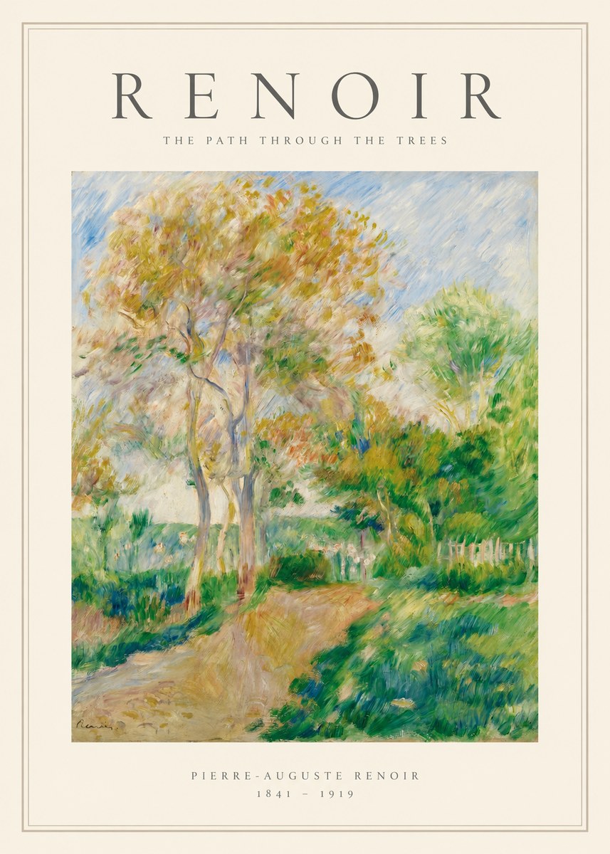 Renoir The Path Through the Trees No1 - Poszter