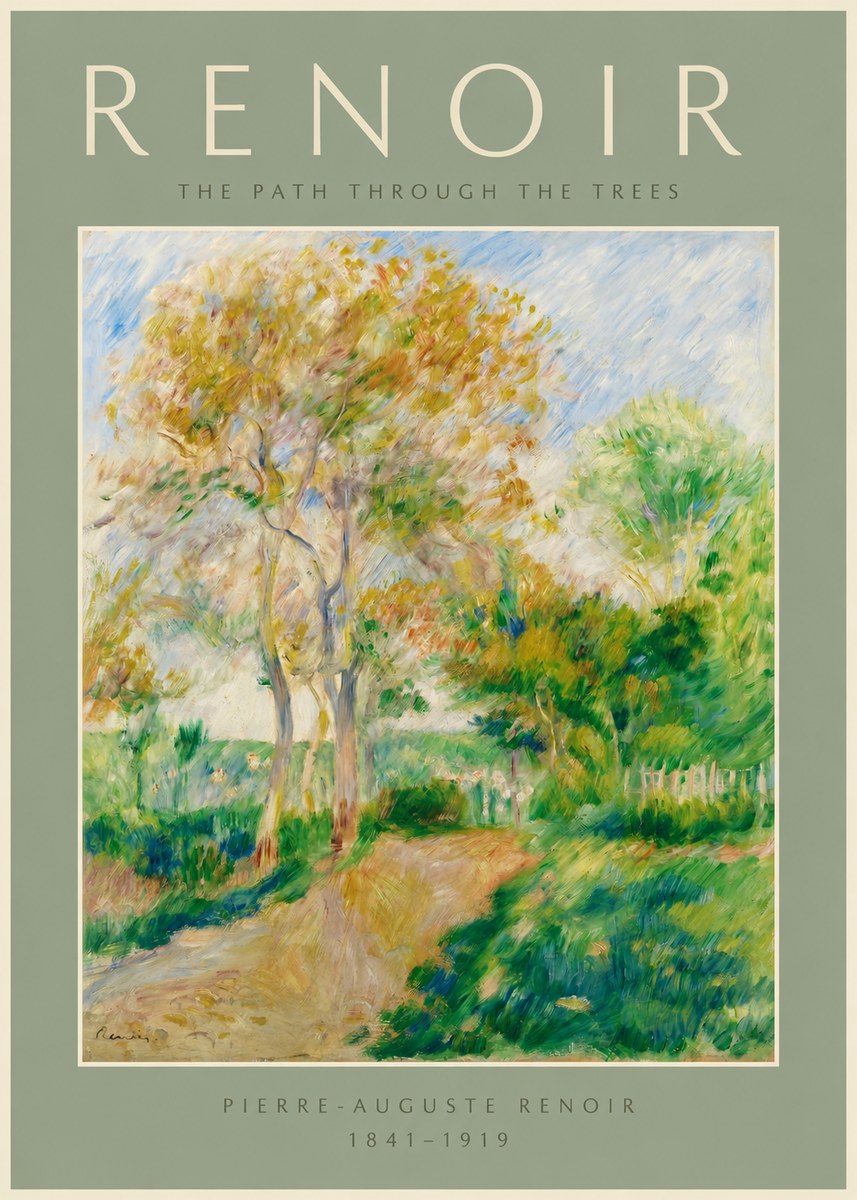Renoir The Path Through the Trees No2 - Poszter
