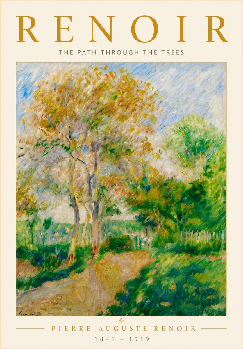 Renoir The Path Through the Trees No6 - Poszter