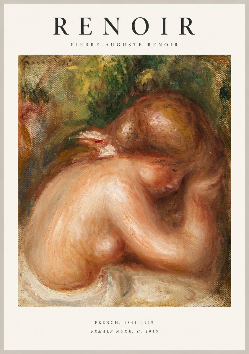 Renoir Female Nude, C. 1910 No1 - Poszter